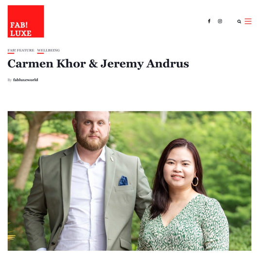 Co-Founders Carmen and Jeremy's Fab! Luxe Magazine Interview